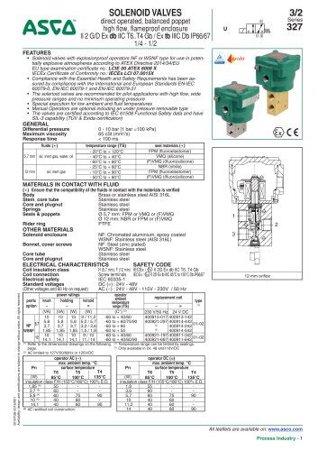 asco solenoid valves catalog online